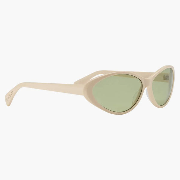 Occhiali da sole Gucci Cat-Eye Frame Shiny Avorio/Green (733799 J0740 9230)
