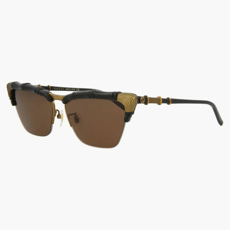 Gucci Cat Eye Sunglasses Black/Black/Brown (GG0660S-30008580-001)