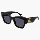 Sluneční brýle Gucci Cat Eye Blackless Black/Gold (GG1422S 001)