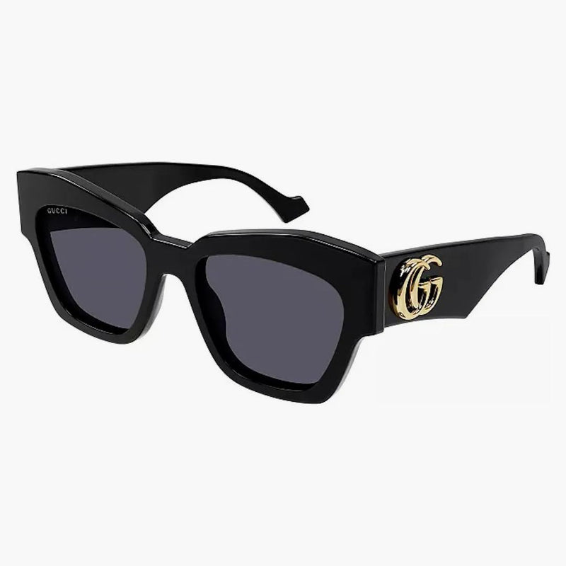 Gucci Cat Eye Gafas de sol Negro/Oro (GG1422S 001)