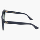 Gucci Cat Eye Sunglasses Blue/Gray (GG0325S-30002854-008)