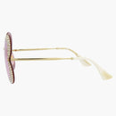 Gablas de gato gabas de sol Gucci Gold/Gold/Pink (GG0897S-30010507-001)