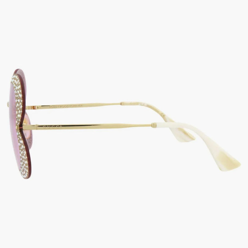 Gucci Cat Eye Sunglasses Gold/Gold/Pink (GG0897S-30010507-001)