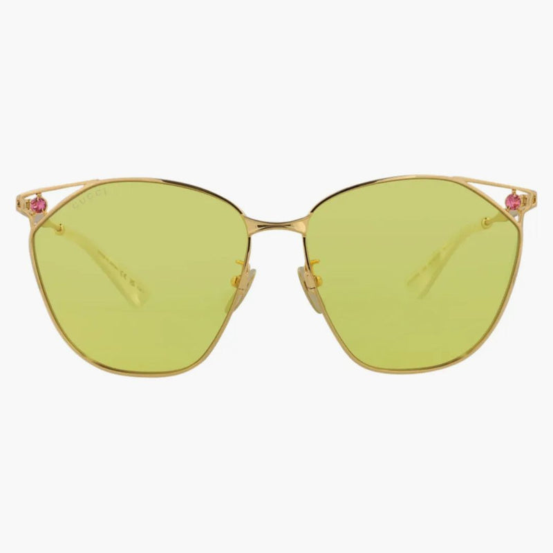 Gucci Cat Eye Sunglasses Gold/Gold/Yellow (GG1375SA-30014208-002)