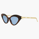 Gucci Cat Eye Sunglasses Havana Gold/Blue (GG0978S-3001176-003)