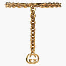 Gucci Chain Interlocking GG Charm Belt Gold