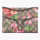 Gucci Dionysus Chain Wallet GG Supreme Blooms Mini Antique Rose