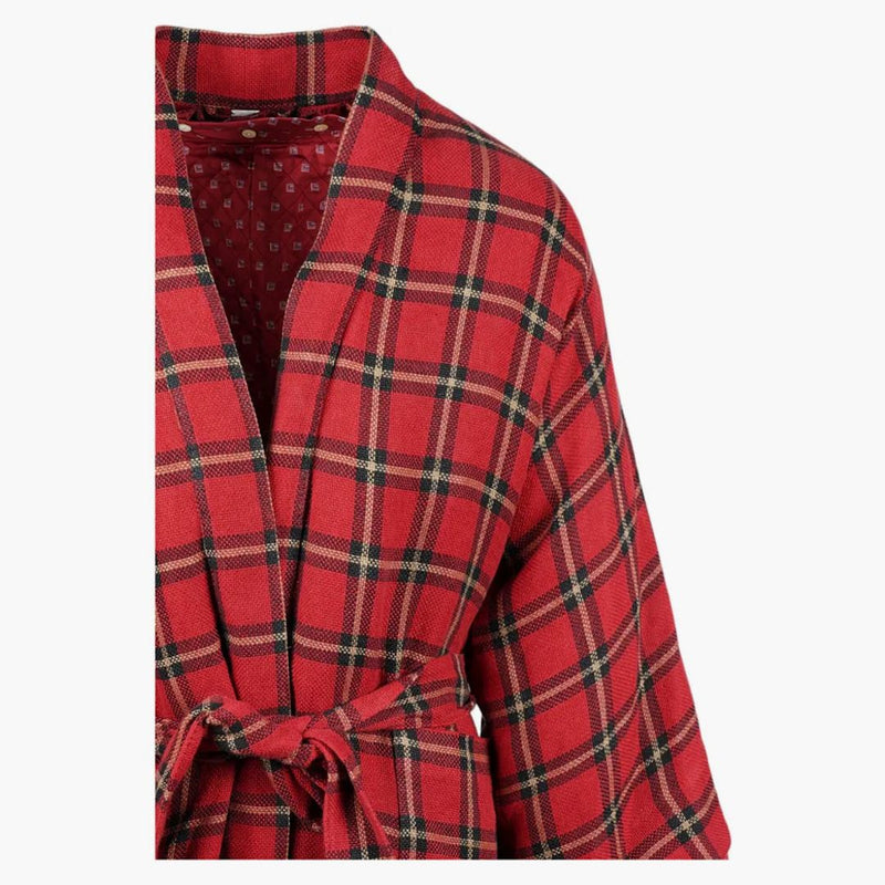 Gucci Checked Kimono Jacket Red/black