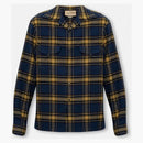 Gucci Checked Shirt Navy