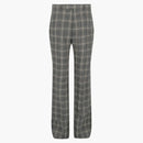 Gucci Checkered Straight-leg Trousers Grey Beige
