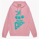 Gucci Cherry Print Hoodie Light Blue