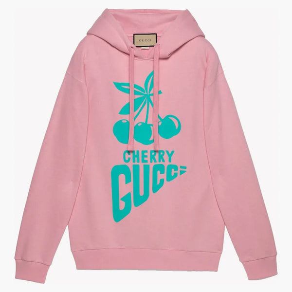 Gucci wiśniowe z kapturem z kapturem jasnoniebieski