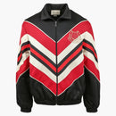 Gucci Chevron Jersey Track Jacket Black/Red