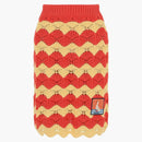 Gucci Chevron Knit Skirt Orange Multi