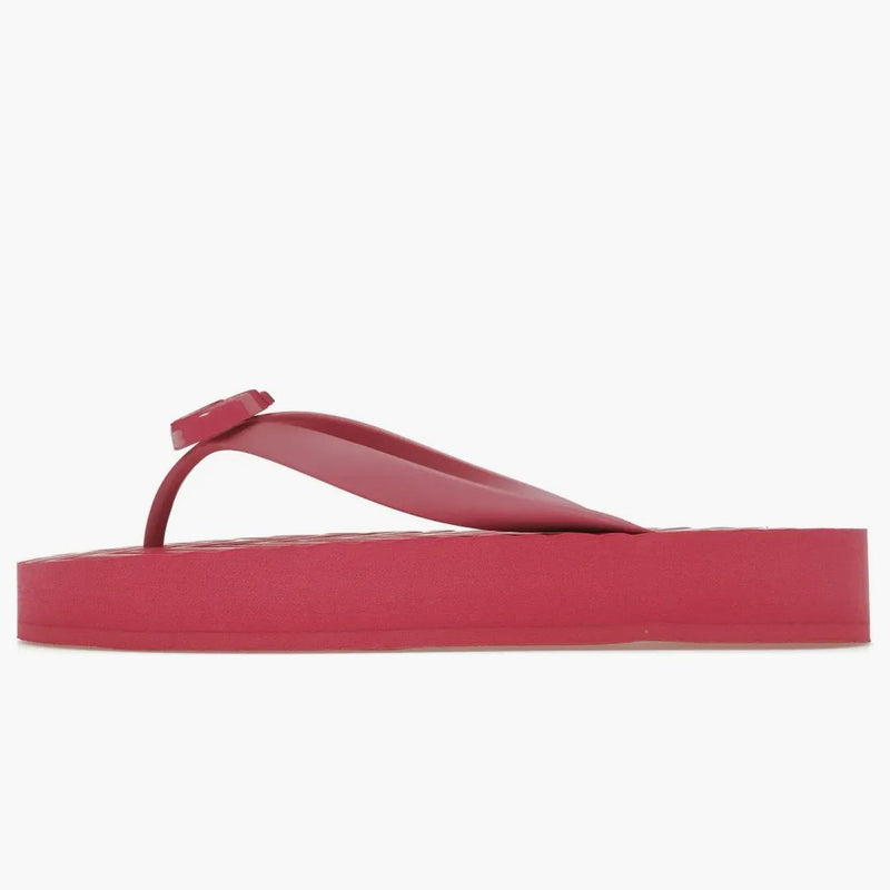 Gucci Chevron Thong Sandal Pink Rubber