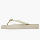 Gucci Chevron Thong Sandal White Rubber