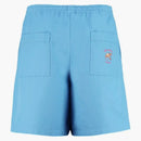 Gucci Ciel de Nuit Animal Cotted Cotton Shorts Blue