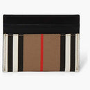 Burberry Classic Stripe Card Case Beige/svart