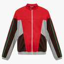 Gucci Color Block Zip Up Jacket Red/Green/Brown