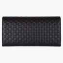 Gucci Continental Wallet Microguccissima Black