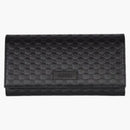 Gucci Continental Wallet Microguccissima Black