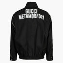 Gucci Convertible Graphic Print Jacket Black