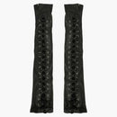 Gucci Corset Lacing Fingerless Gloves Black