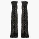 Gucci Corset Lacing Fingerless Gloves Black