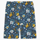 Gucci Cotton Flower and Pony Print Shorts Blue Multi