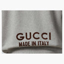 Gucci cotton hooded sweatshirt with print gray