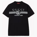 Gucci Cotton Jersey Gucci Print T-Shirt Black