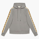 Gucci Cotton Jersey Hooded Sweatshirt Gray