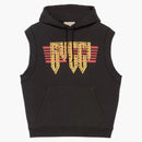 Gucci Cotton Jersey Sleeveless Sweatshirt Black/Yellow/Red