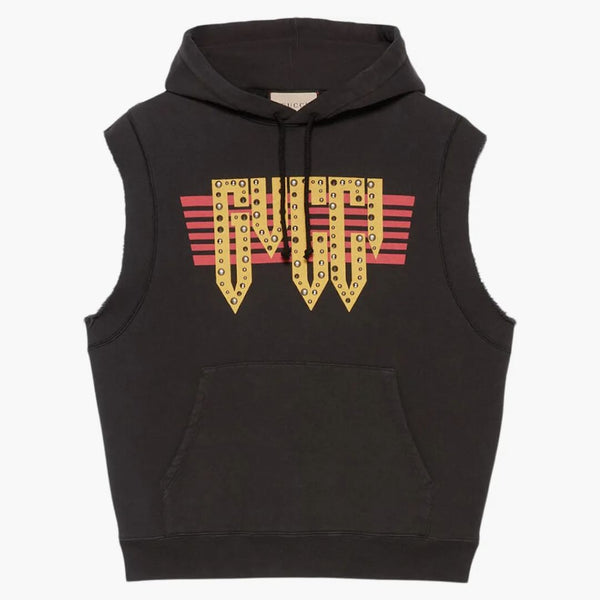 Gucci Cotton Jersey ärmlös tröja svart/gul/röd