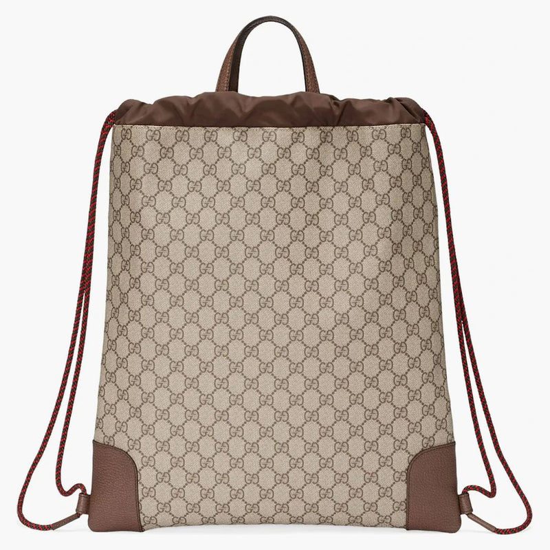 Gucci Courrier Drawstring Supreme EmunReded Applices Beige Multicolor