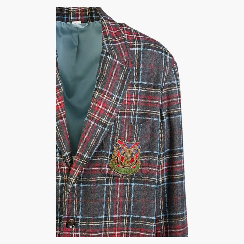 Gucci Crest Coat Dark Grey