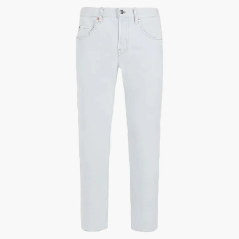 Gucci Cropped Tapered Jeans Light Blue