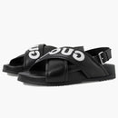 Sandalias cruzadas de Gucci Negro