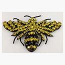 Gucci Crystal-Embellished Bee Brooch Gold