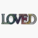 Gucci Crystal-Embellished Love Brooch Multi