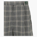 Gucci Cuffed Plaid Shorts Gray/Beige