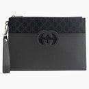 Gucci Cut Out GG Pouch GG Supreme Gray/Black