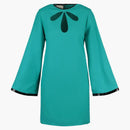 Gucci Cutout Long Sleeve Shift Dress Blue