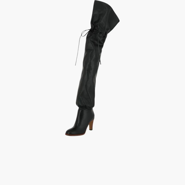 Gucci Deauville Cinched Over-Knee Boots Black (Dámské)