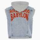 Giacca senza maniche in denim Gucci blu