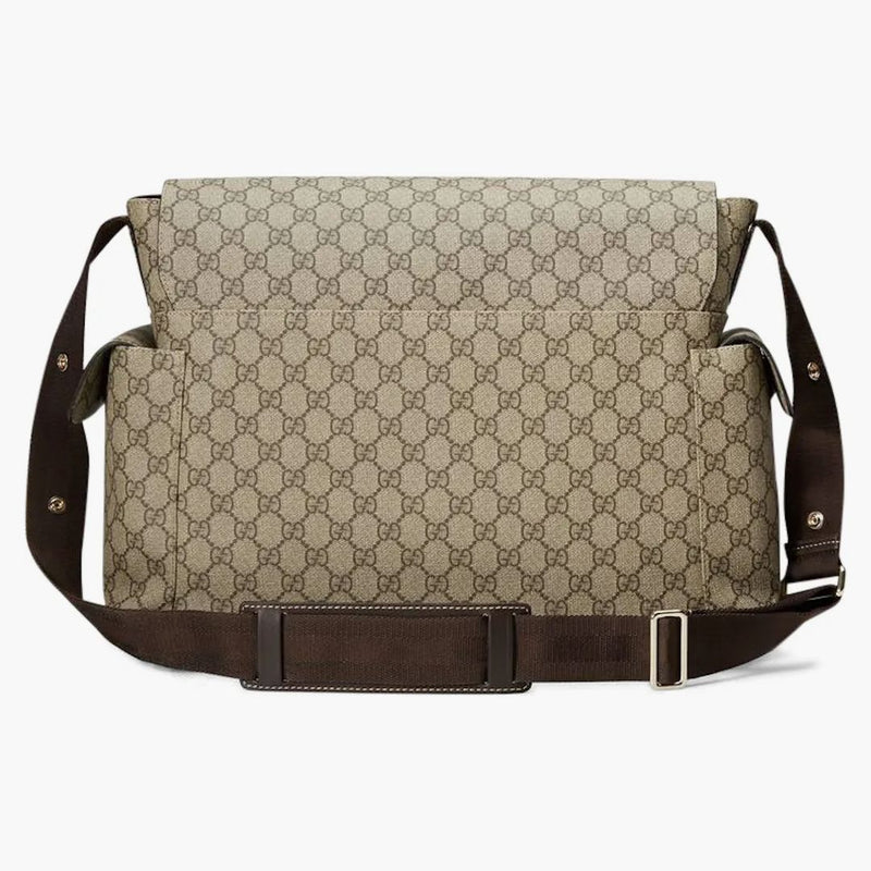 Gucci Diaper Bag Crossbody GG Supreme Brown
