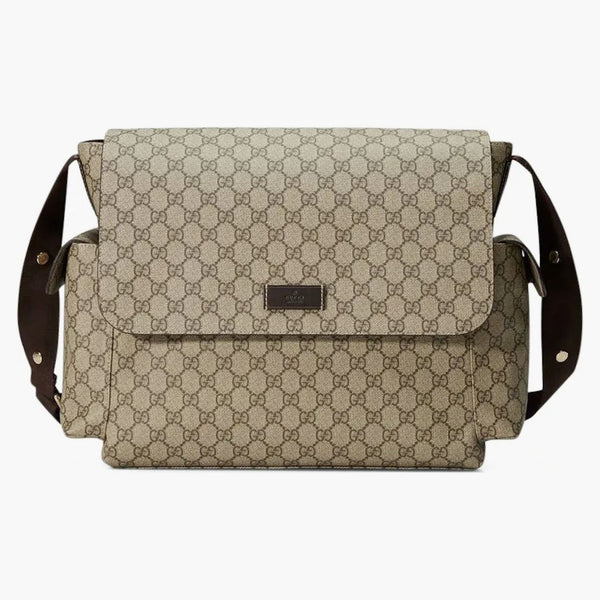 Gucci Diaper Bag Crossbody GG Supreme Brown