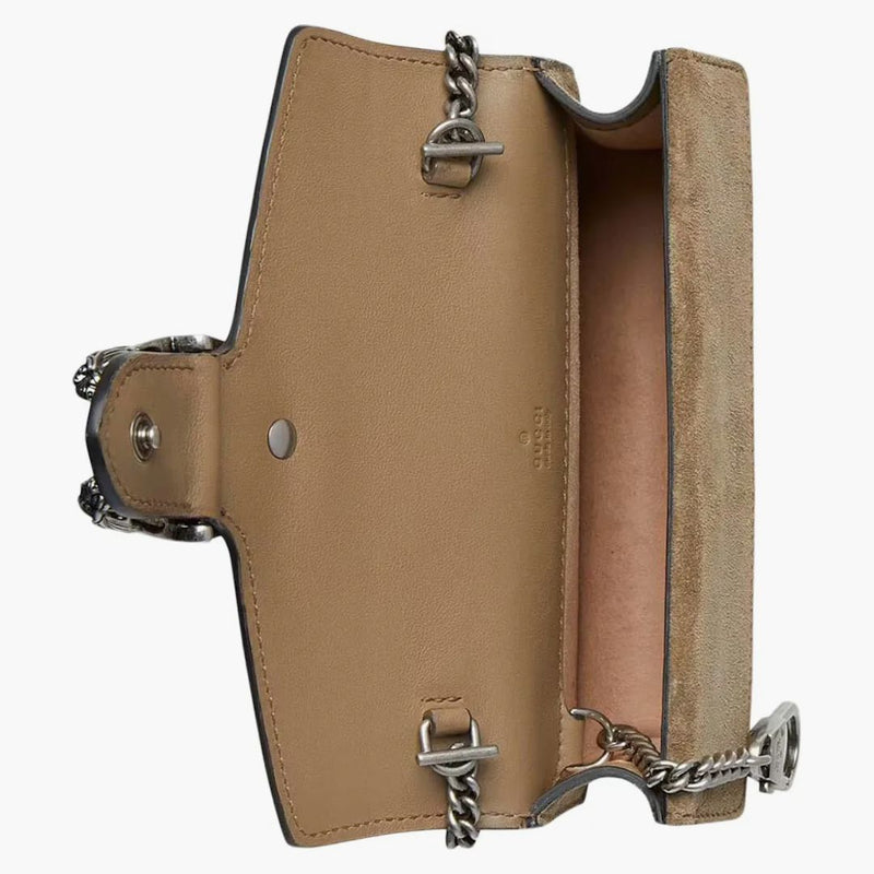 Gucci Dionysus Gg Supreme Super Mini Bag Taupe