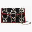 Gucci Dionysus GG Tweed Super Mini Black/White/Cerise