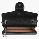 Gucci Dionysus Leather Shoulder Bag Super Mini Black